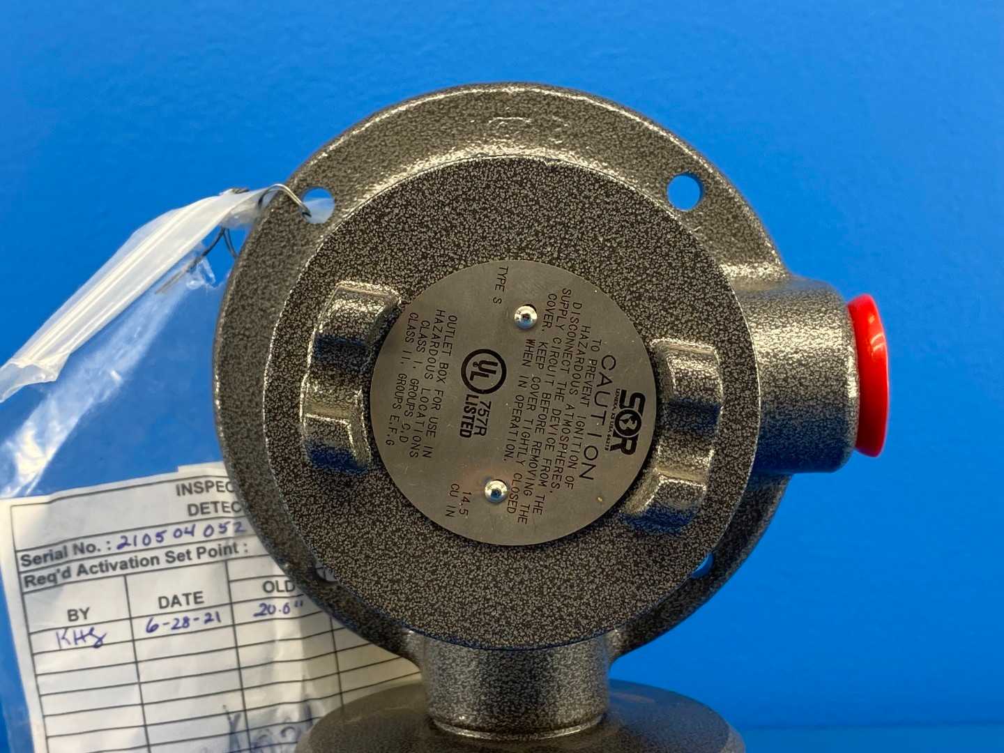 Fike E61-011 Single Diaphragm Explosion Proof Differential Pressure Switch with SOR Type S Switch
