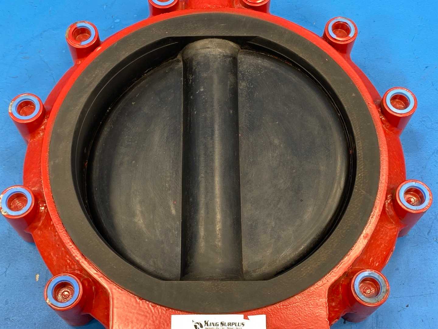 Media Valve 3100-403-130 Butterfly Valve, 10" WCB, 150 CWP Carbon Steel Body and Disc Chlorinated Polyethylene Liner