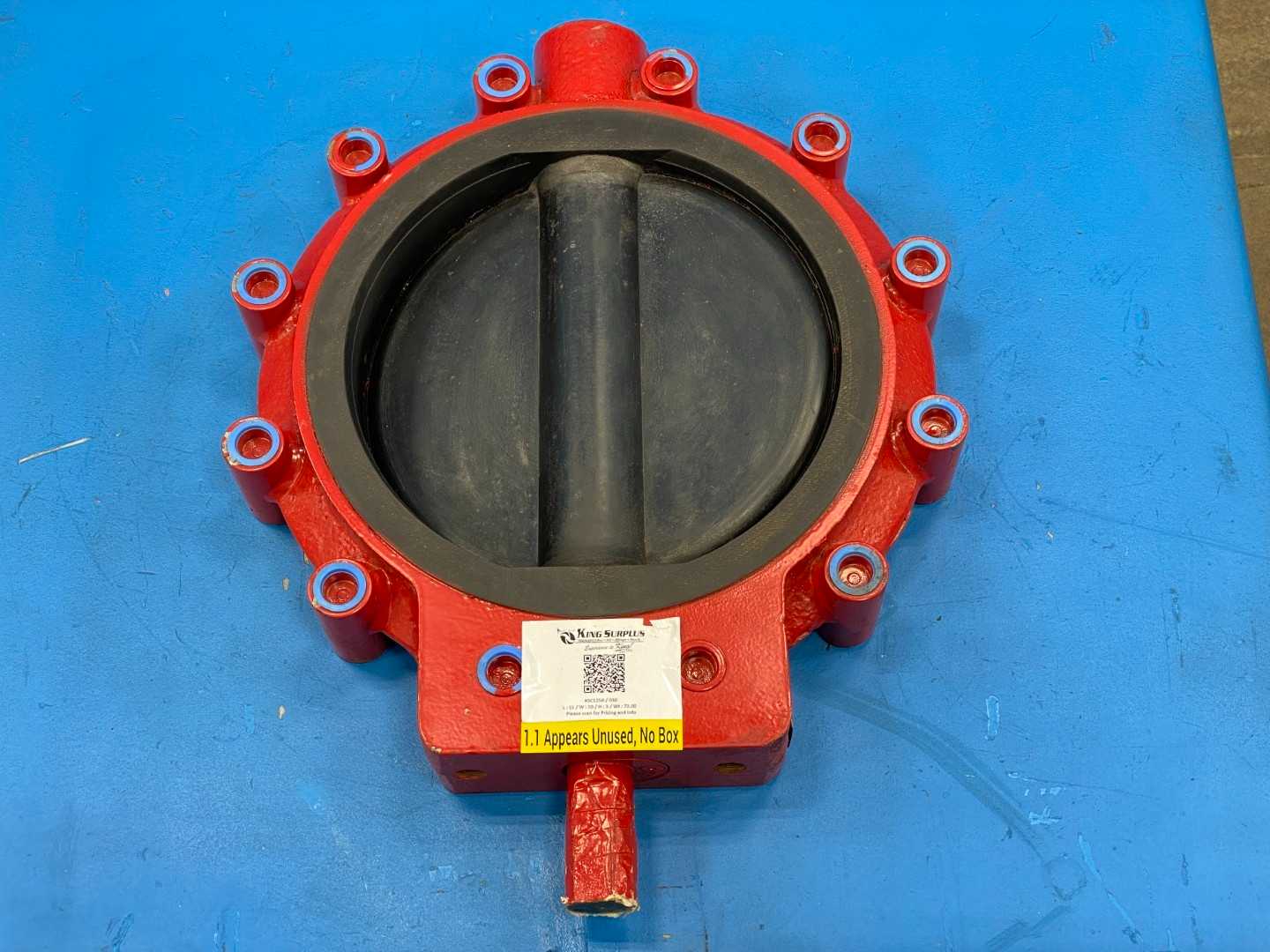 Media Valve 3100-403-130 Butterfly Valve, 10" WCB, 150 CWP Carbon Steel Body and Disc Chlorinated Polyethylene Liner