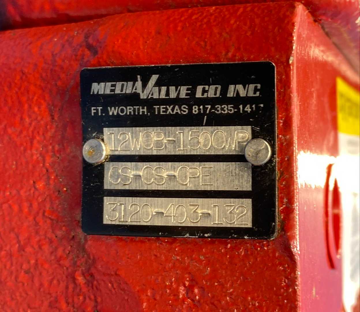 MEDIA VALVE COMPANY, INC VALVE, MOSITES C30N BUTTERFLY VALVE, NARROW LUG, 12", 150#, CPE