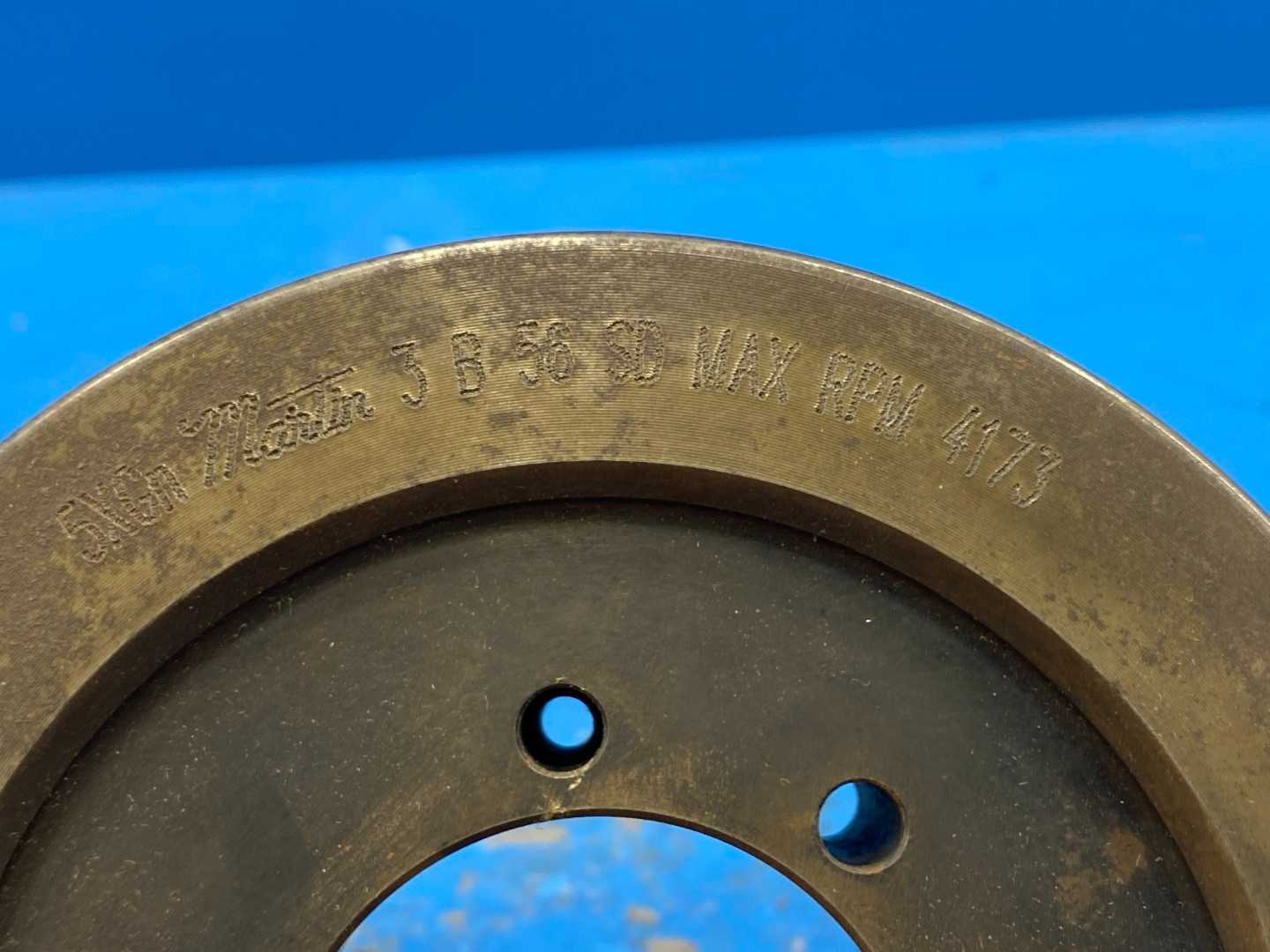 Martin 3 B 56 SD V-Belt Pulley - A, B Belt Section, 3 Groove, Bushing Required Bore Size, 5.9500 in O. D. 