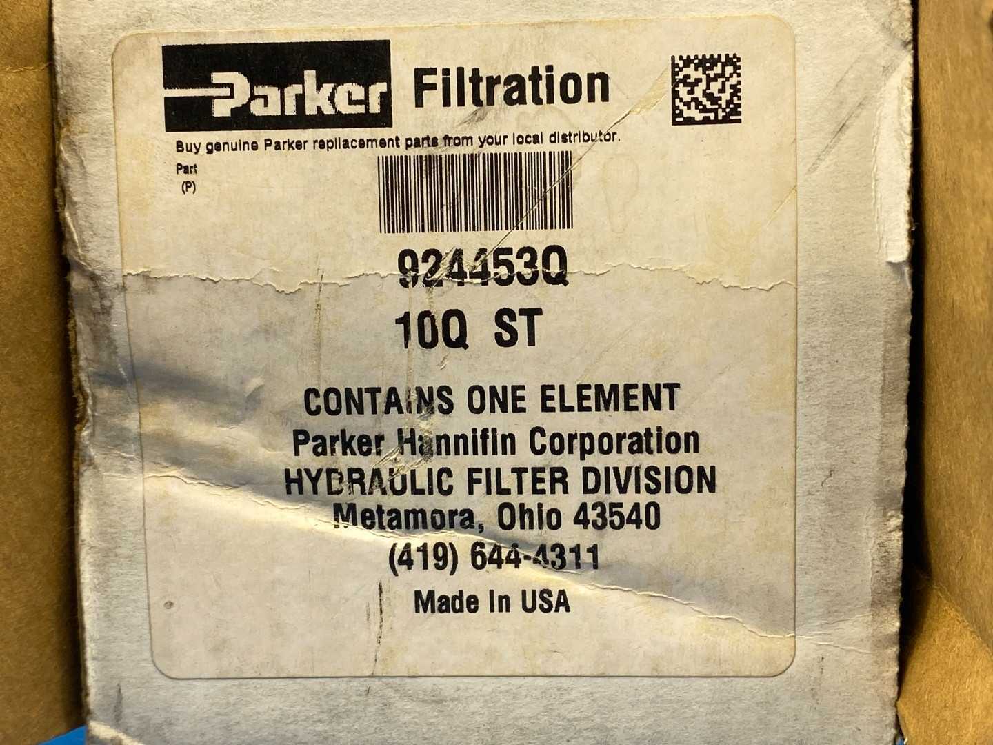 Parker Filtration 924453Q, 10Q ST Low Pressure Filter Moduflow Plus Series Replacement Element