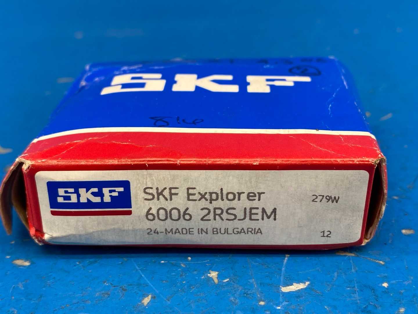 SKF Explorer 6006-2RSJEM Single Row Deep Groove Ball Bearing 1.1811" Bore x 2.1654" O.D x 0.5118" Width