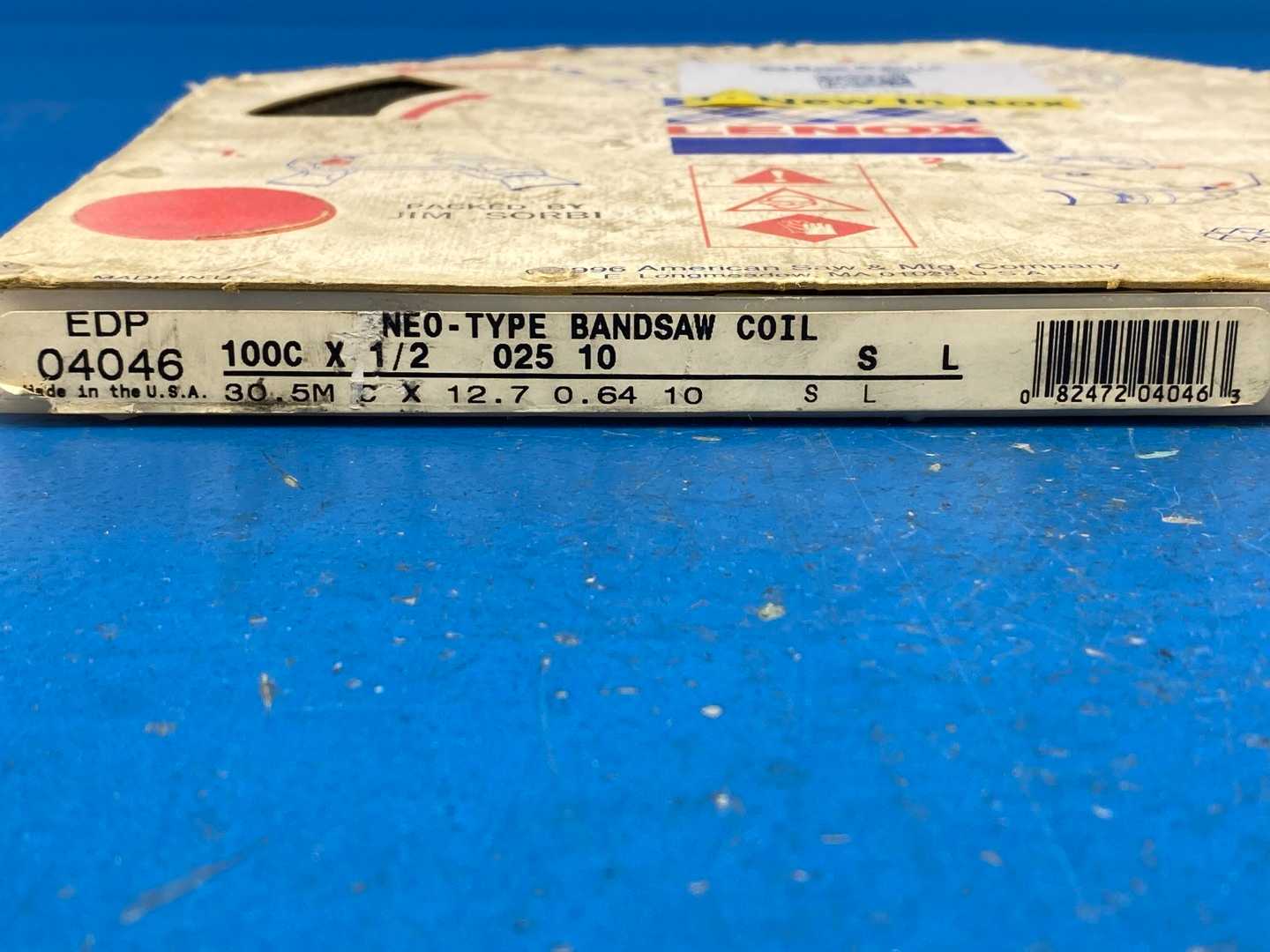 Lenox EDP04046 100Cft X 1/2" NEO-TYpe Bandsaw Coil 10 Teeth/in