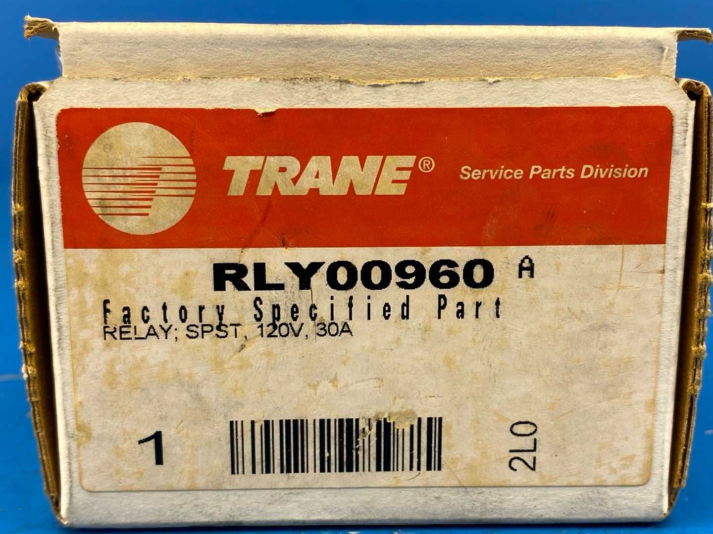 Trane RLY-00960 30A 120V General-Purpose HVAC Relay 4-Blade