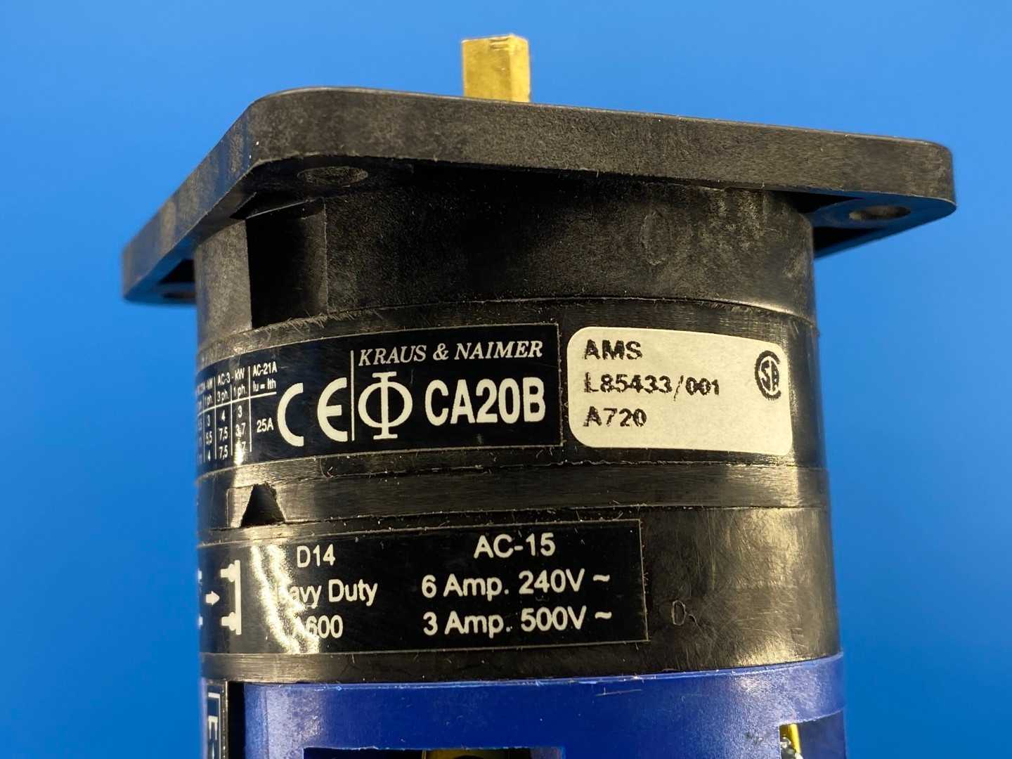 Kraus & Naimer CA20B A720-600 KD1 Rotary Switch