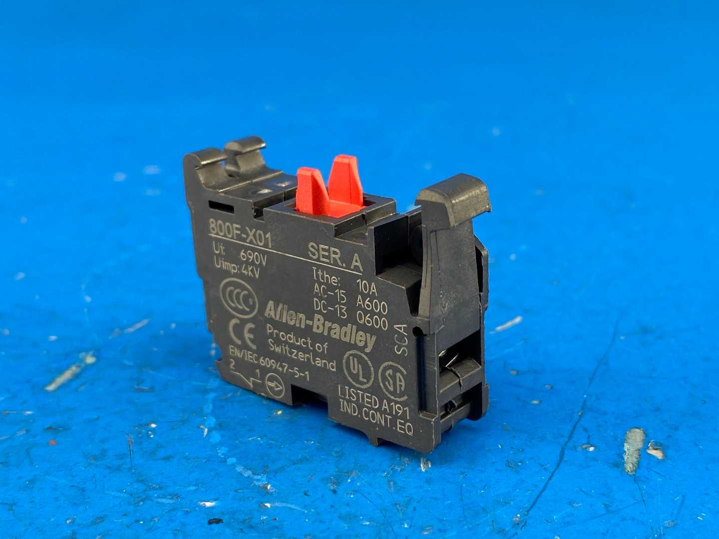 Allen-Bradley 800F-X01 Contact Block 10A 690V