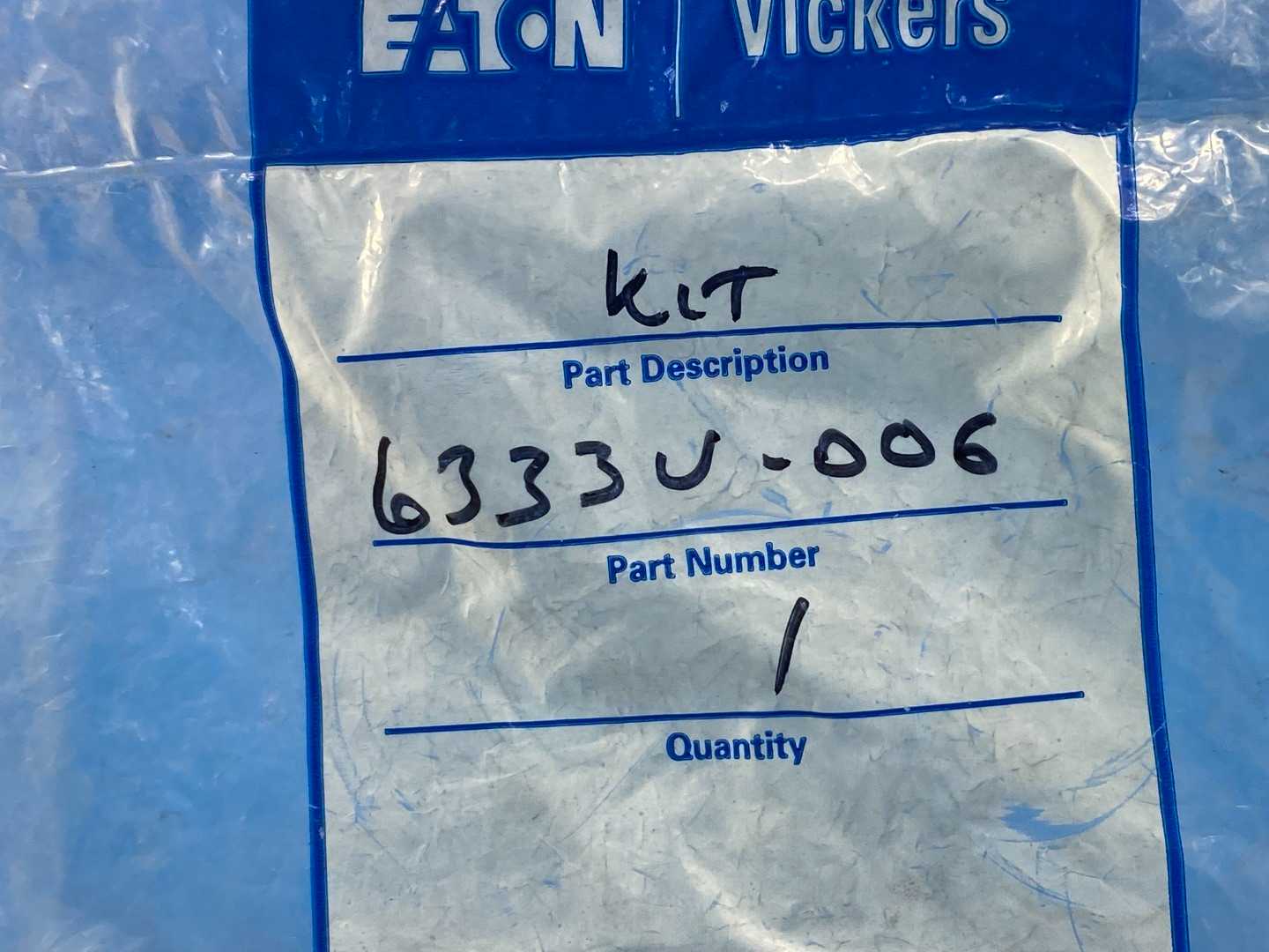 Eaton Vickers 6333U-006 4" Cylinder Seal Kit Rod Diameter 1.75"