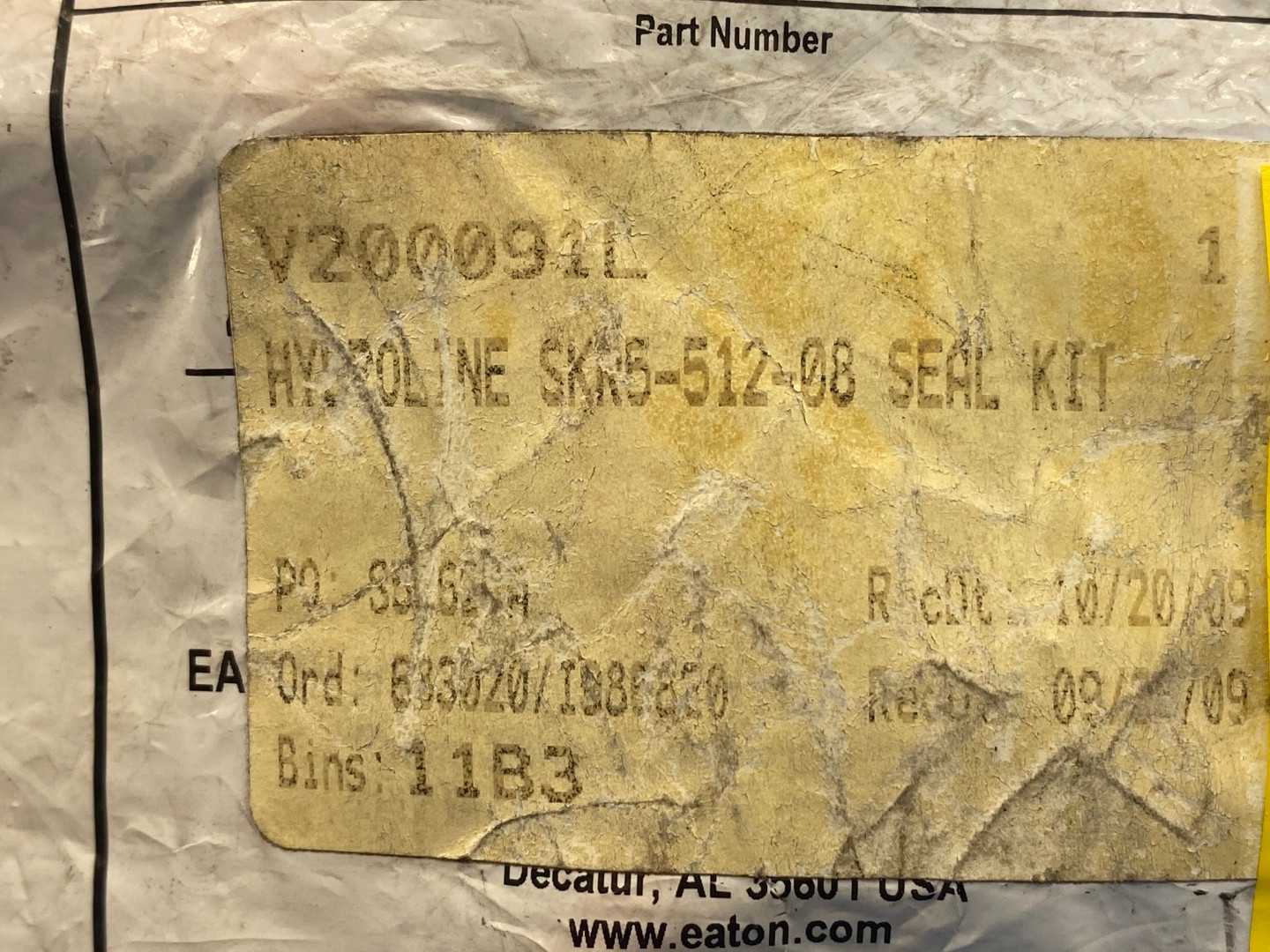 Eaton Hydro-line SKR5-512-08 4" Piston Seal Kit