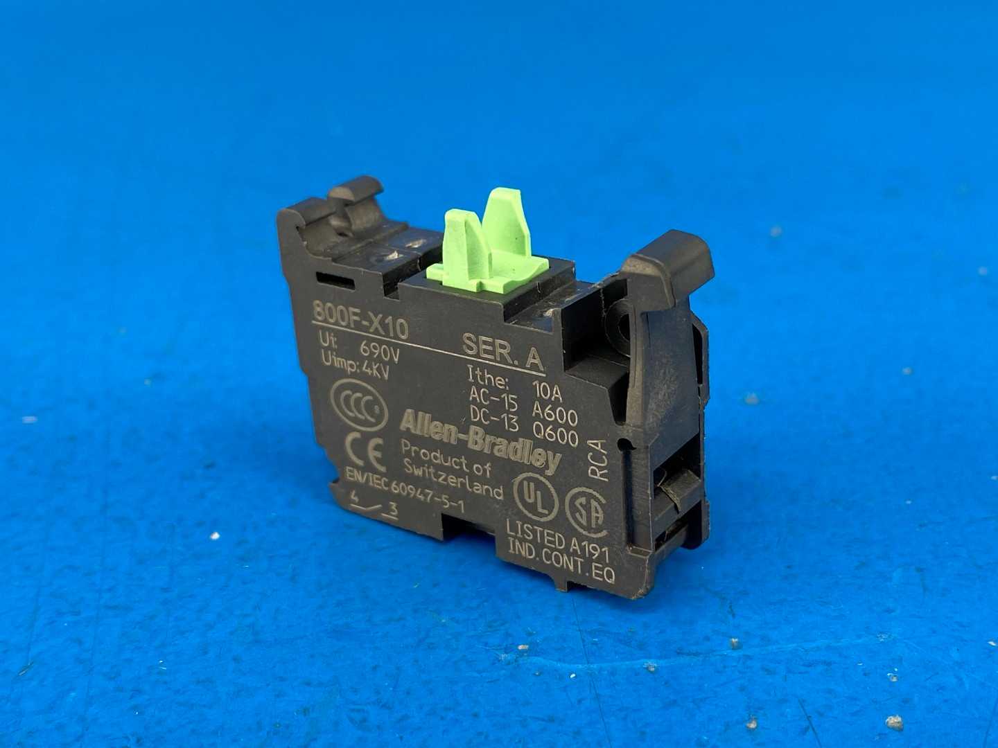 Allen-Bradley 800F-X10 Contact Block 10A 690V