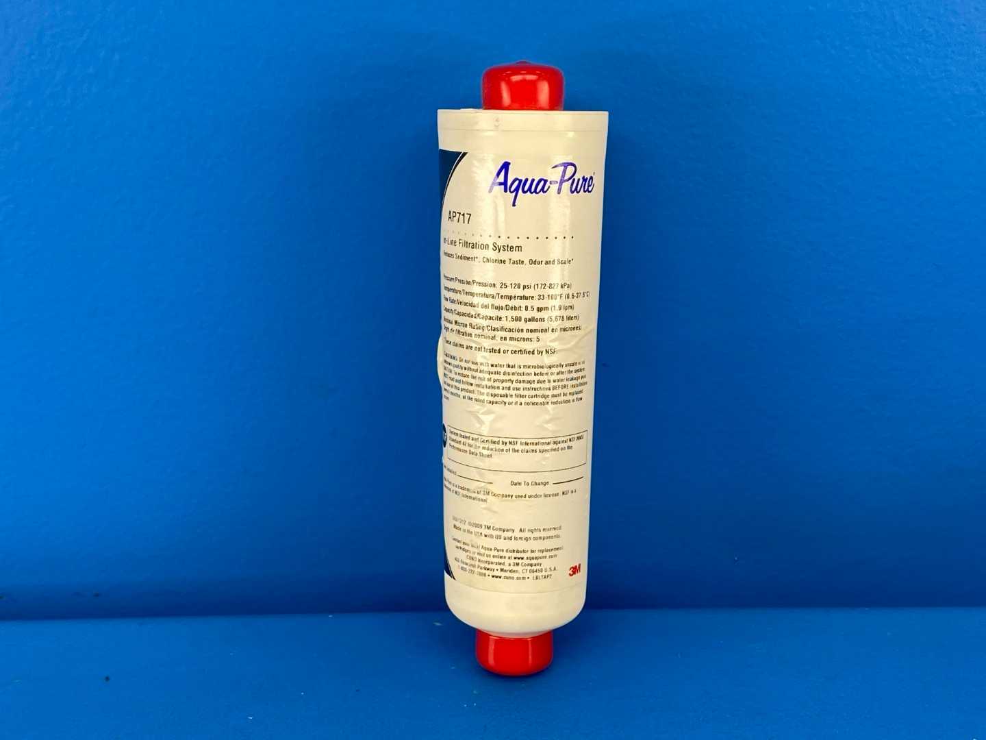 Aqua-Pure AP717, In-Line Filtration System 5 Micron, 1,500 Gallons, 0.5GPM 25-120PSI