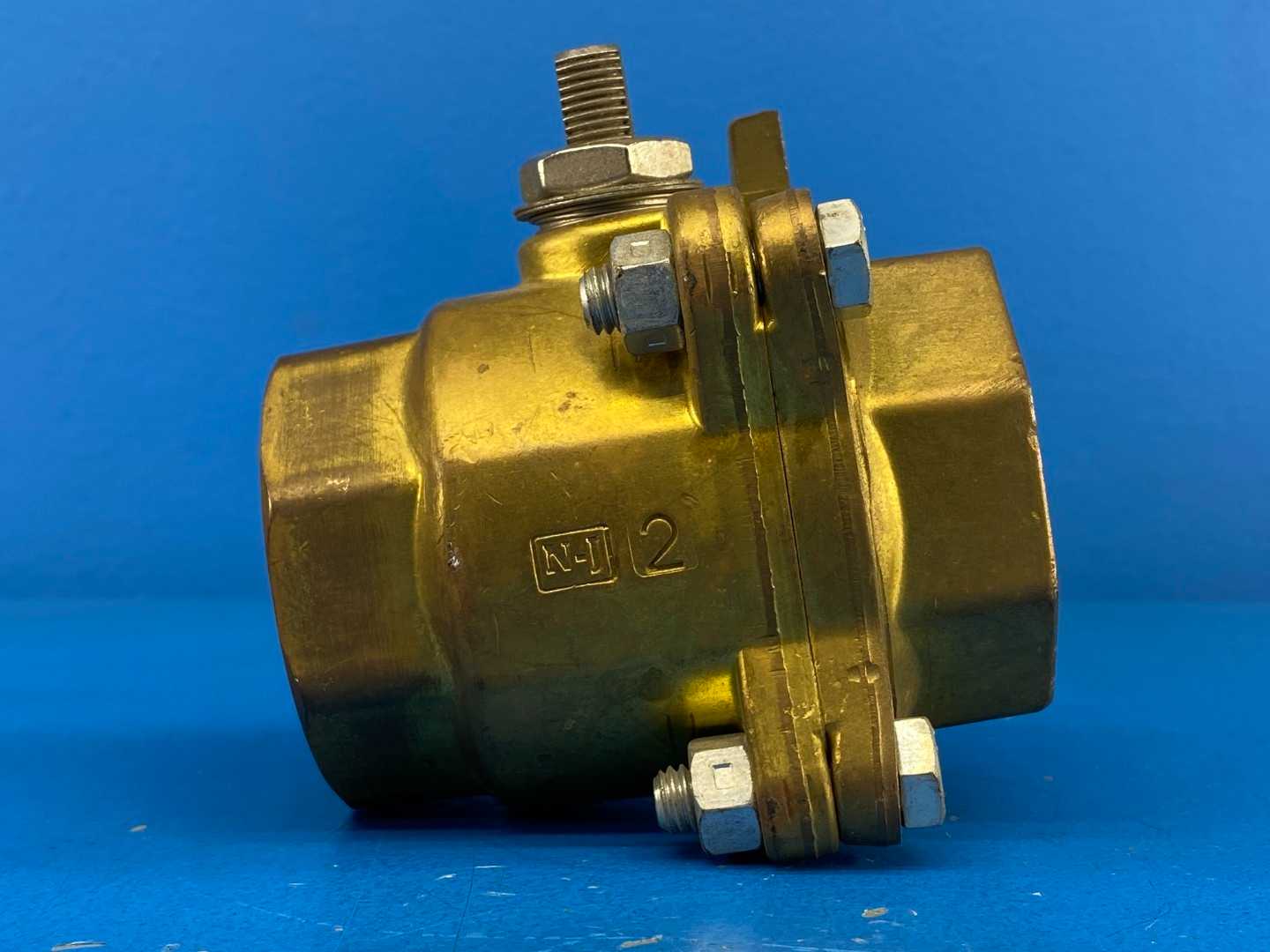 Jamesbury 2-21 1136TTC0 2" Brass Clincher Ball Valve 400 CWP (No Handle)
