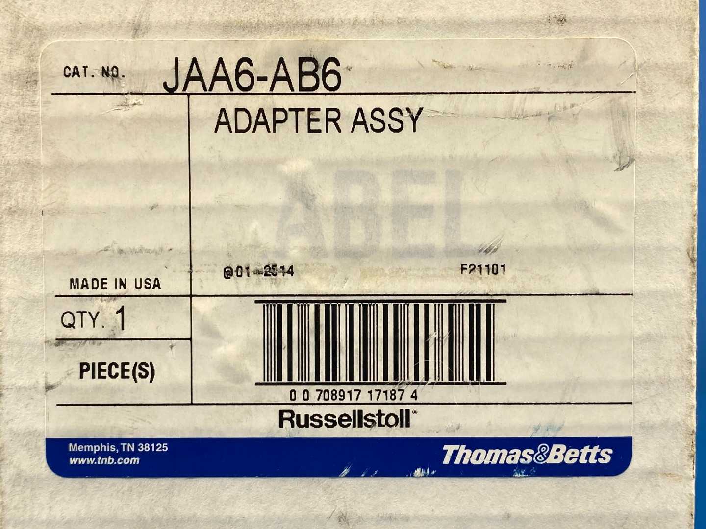 Thomas & Betts JAA6-AB6 Adapter Assy 20° Angle Adapter Type 3R