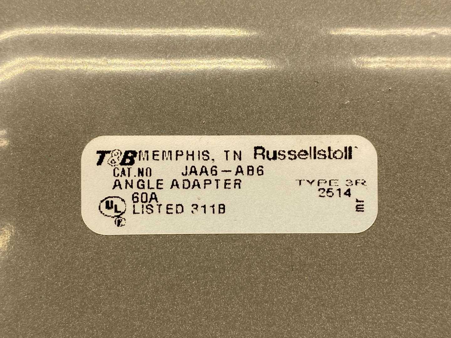 Thomas & Betts JAA6-AB6 Adapter Assy 20° Angle Adapter Type 3R