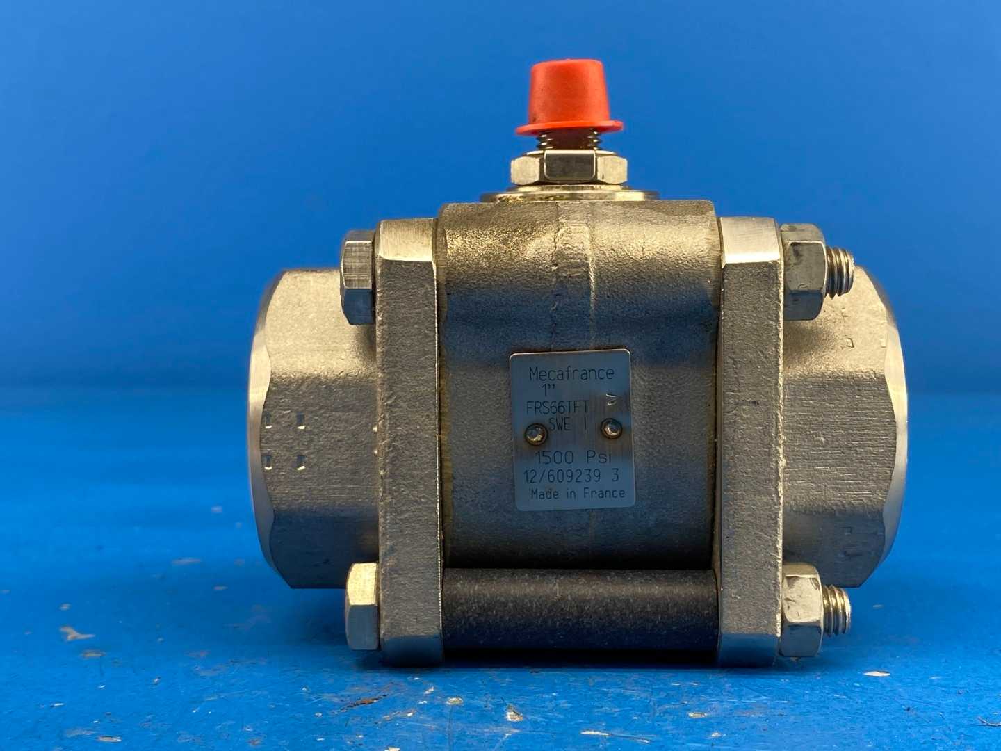 Mecafrance FRS66TFT 1", SWE 1, Stainless Steel Ball Valve 1500 PSI