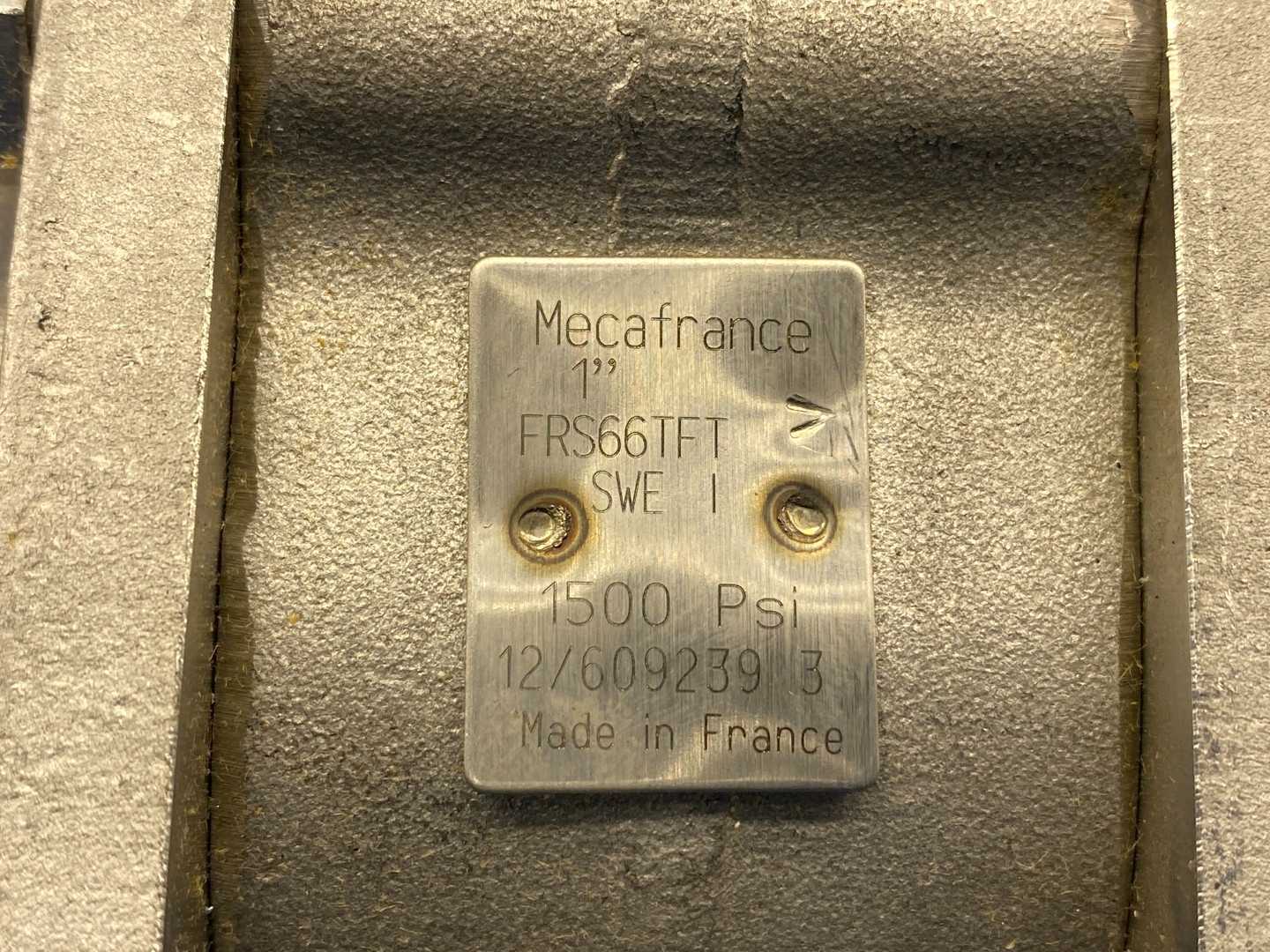 Mecafrance FRS66TFT 1", SWE 1, Stainless Steel Ball Valve 1500 PSI