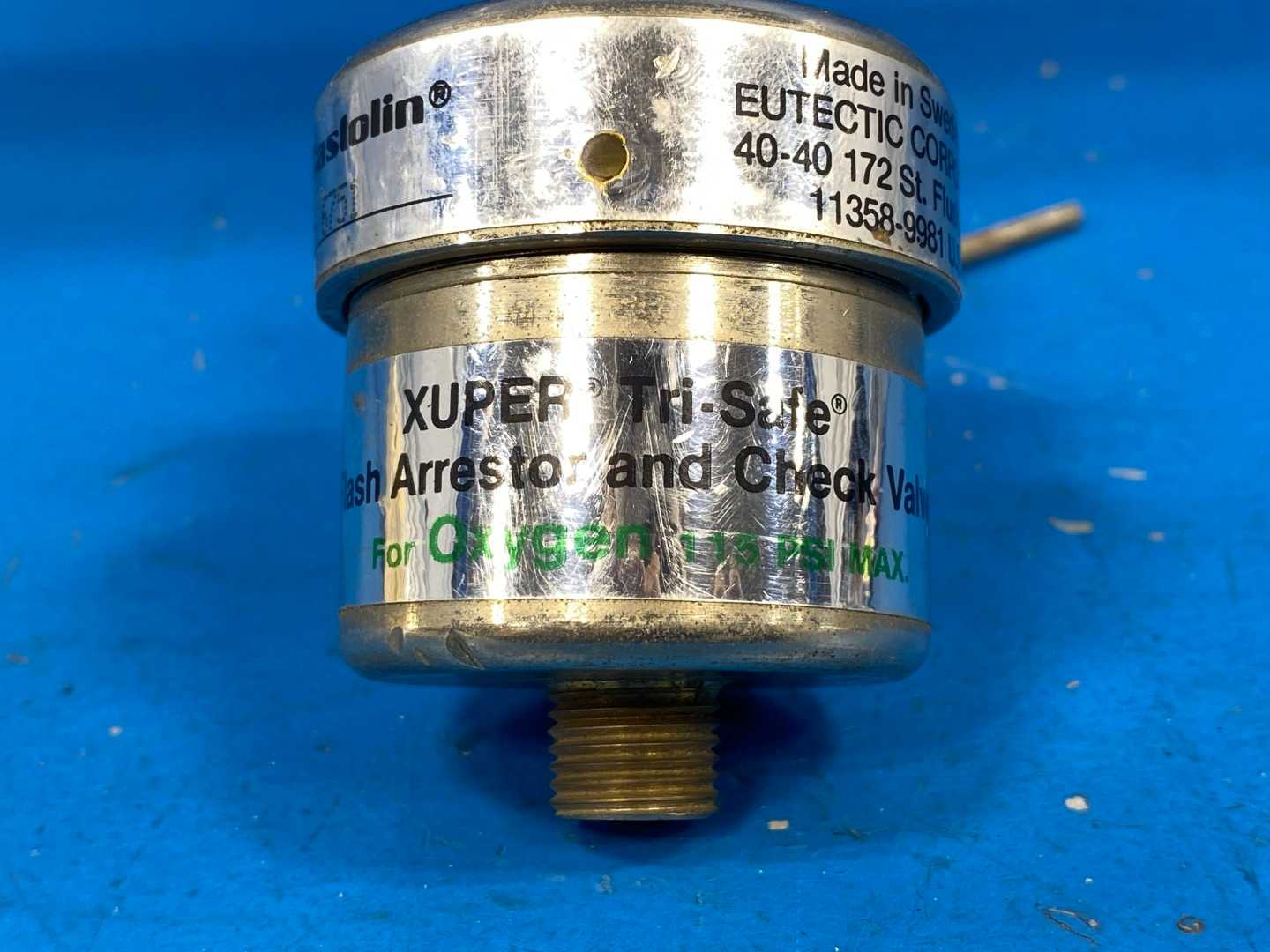 Eutectic Castolin EF62005, XUPER Tri-Safe Flash Arrestor and Check Valve for Oxygen 115 PSI MAX
