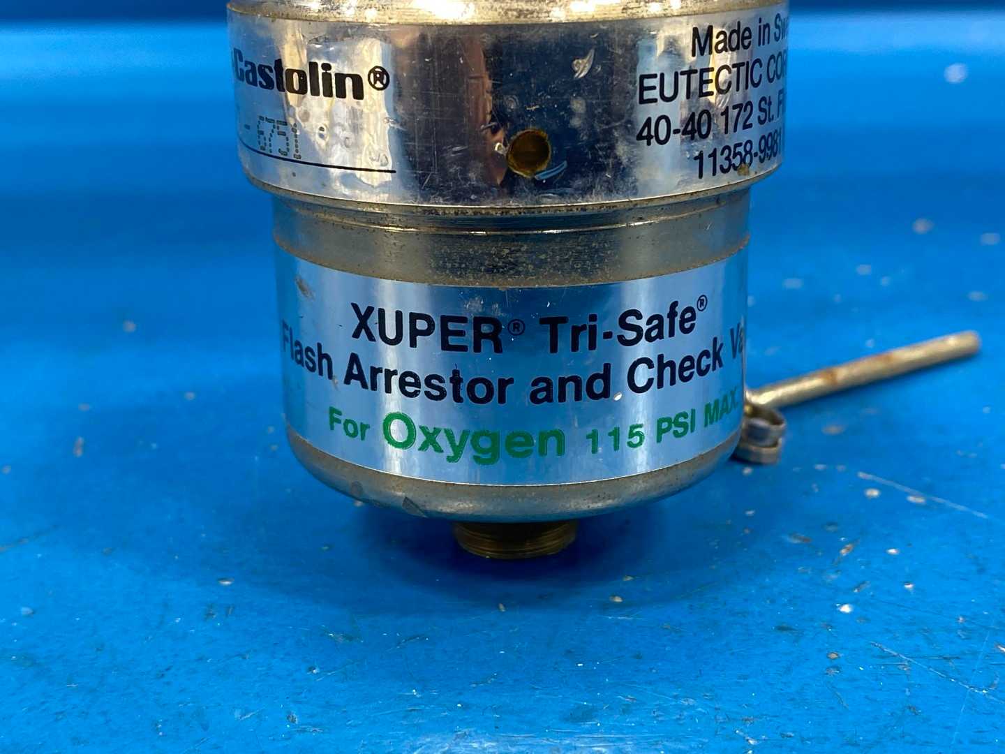 Eutectic Castolin EF62005, XUPER Tri-Safe Flash Arrestor and Check Valve for Oxygen 115 PSI MAX
