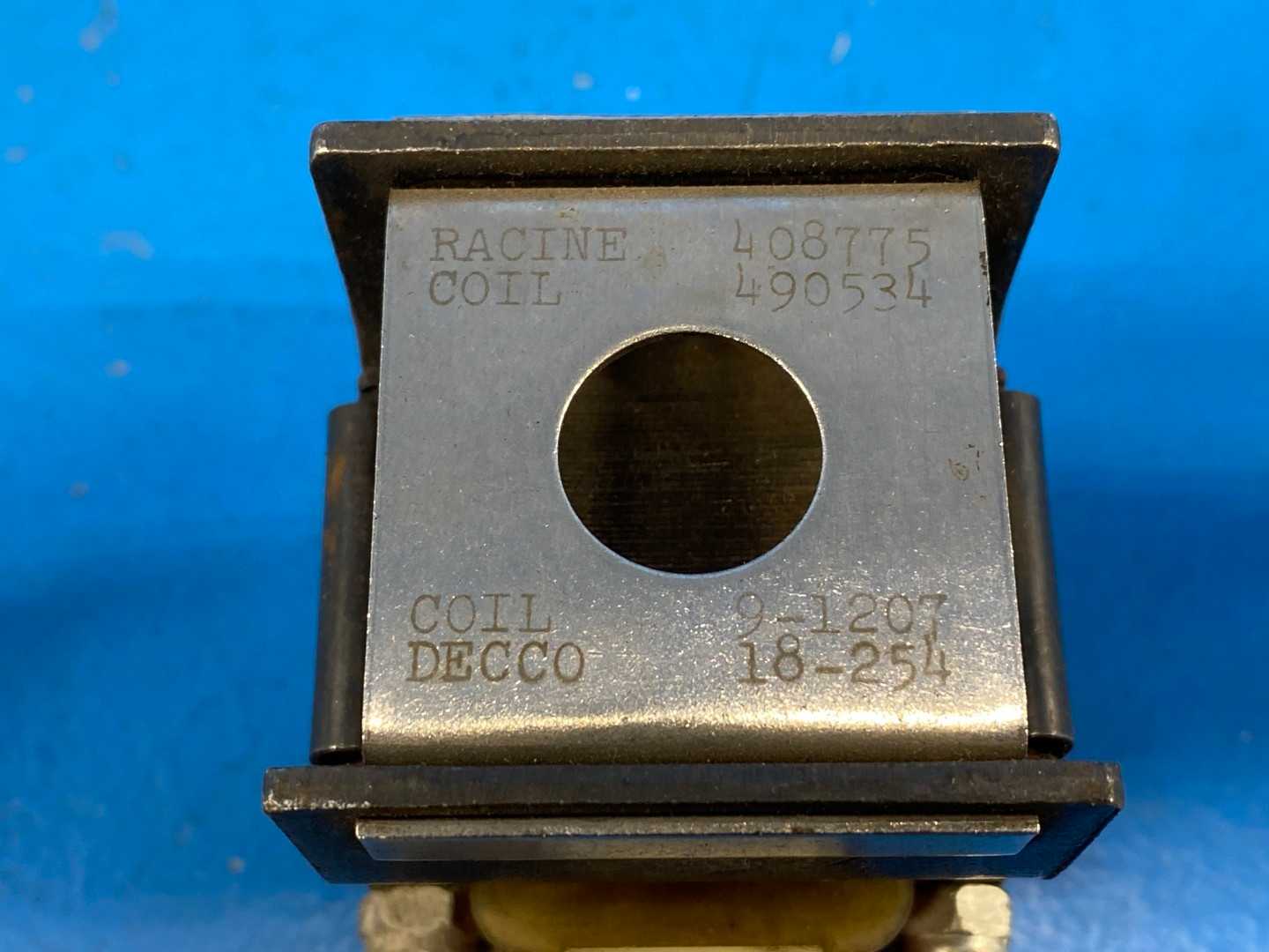 Racine / Decco Solenoid Coil 408775 (490534) – 115 VAC, 60 Hz – Hydraulic Valve 
