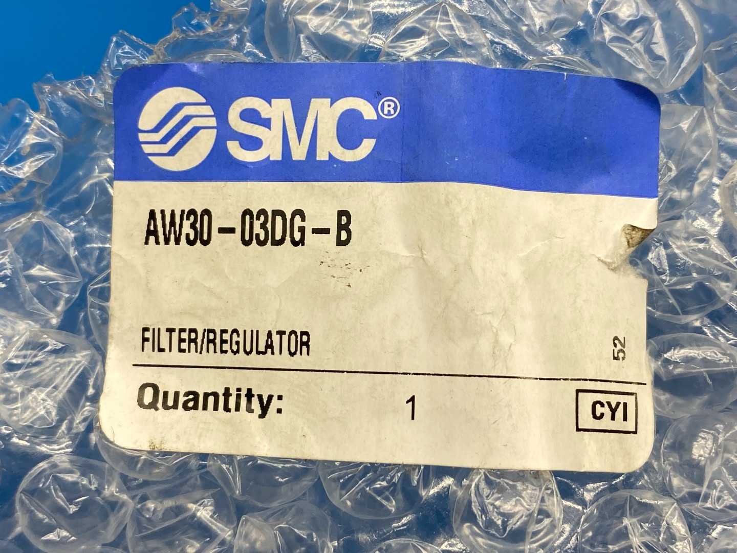 SMC AW30-03DG-B, AW Filter/Regulator Modular F.R.L with 3/8" BSPT Port 7-123 PSI