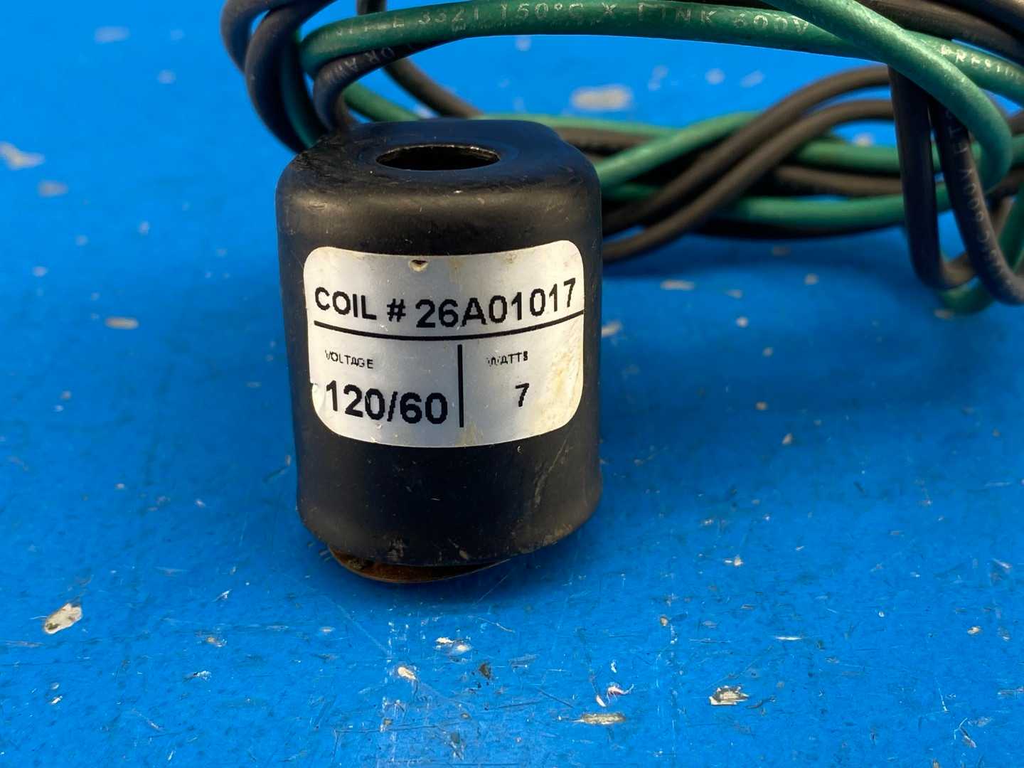 Alkon 26A01017 Solenoid Coil 120V 60Hz 7W Industrial Valve Coil for Pneumatic and Hydraulic Valve Systems