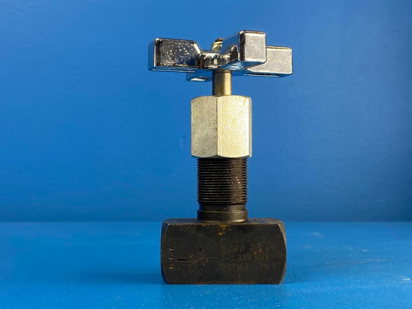 1/2" Parker Metering Valve MV800S-20LU, 15GPM 345 BAR (5000 PSI)