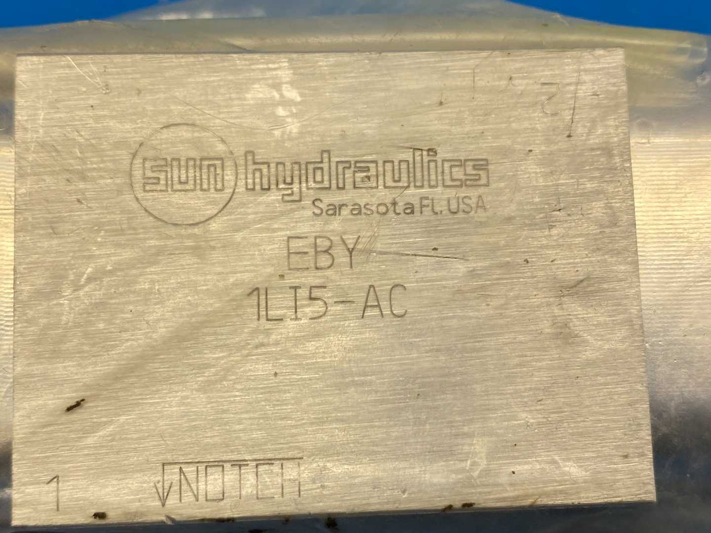 SUN Hydraulics EBY 1LI5-AC Block Port Valve Manifold