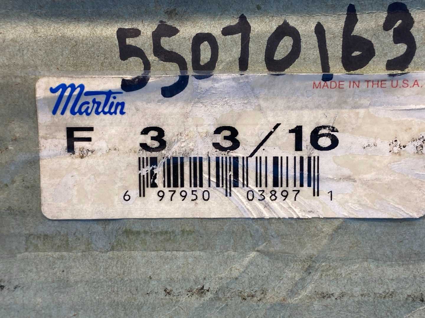 Martin F 3-3/16 Quick Disconnect F Bushing, 3-3/16 in Bore, 6.6250 in Flg OD, 3.6250 in LTB, Cast Iron Material