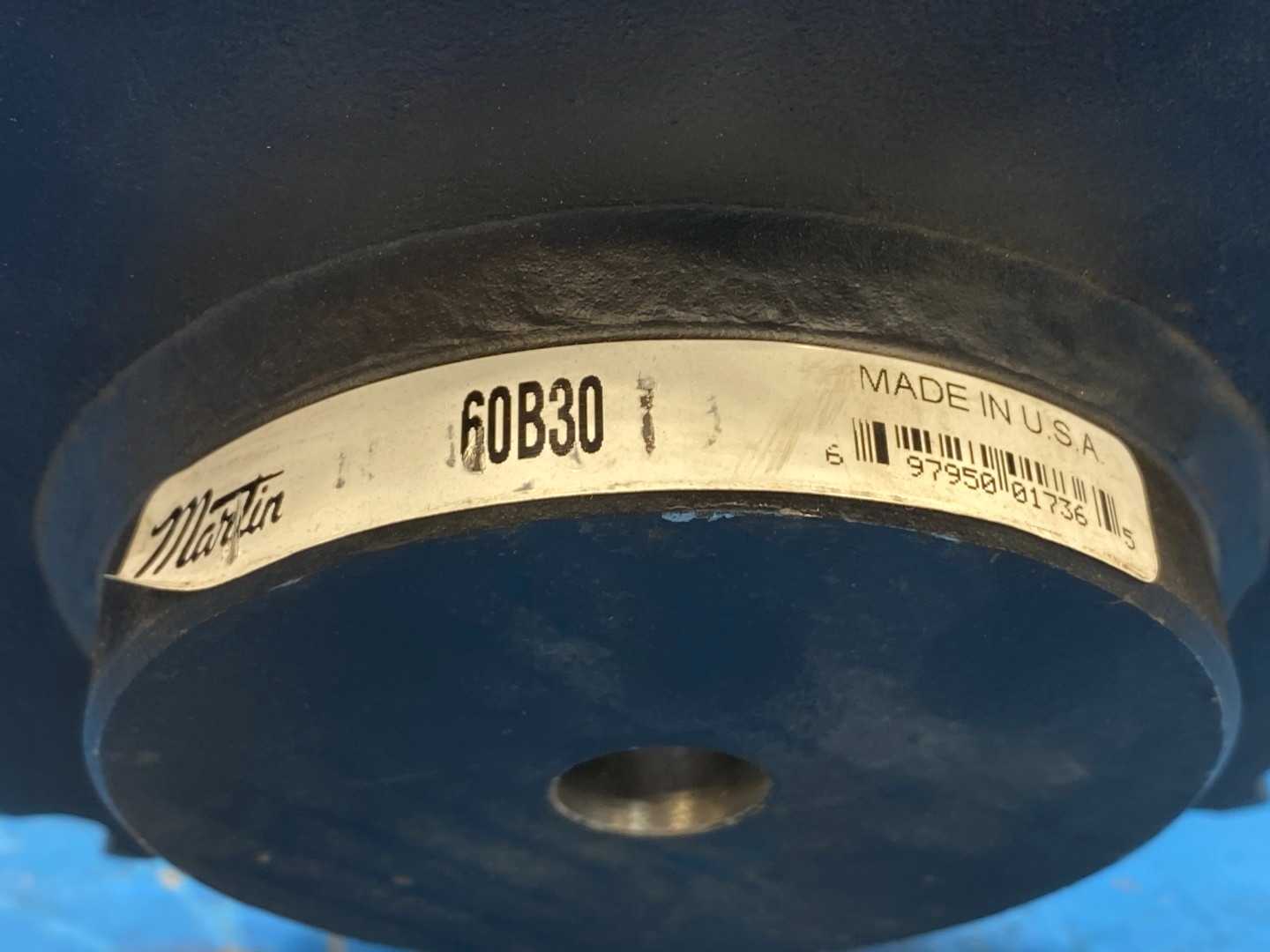 Martin 60B30 Stock Bore Sprocket - B Hub, 30 Teeth, 0.7500 in Stock Bore, Steel Material