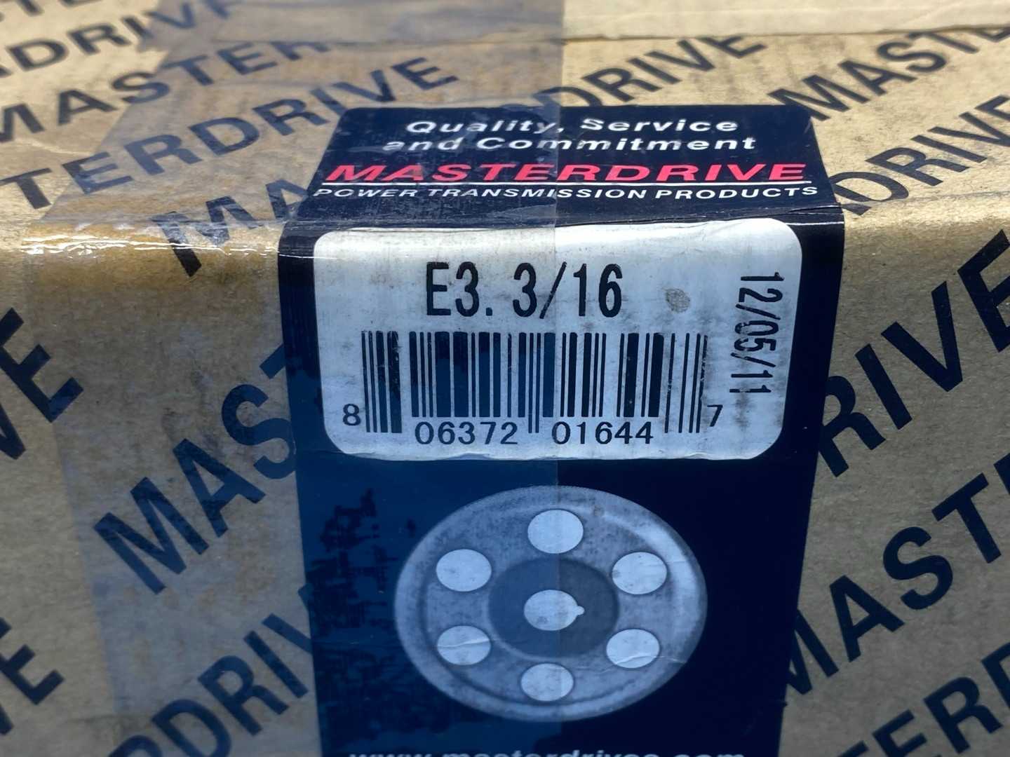 MasterDrive E3.3/16 Quick Disconnect Bushing 3-3/16" Bore 3.84" O. D.