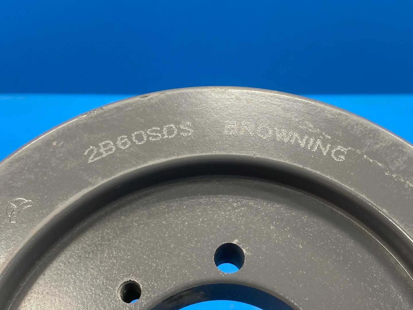 Browning 2B60SDS 2 Groove V-Belt Pulley SDS Bushing 6.35" O. D.  Bushing Required Bore Size 