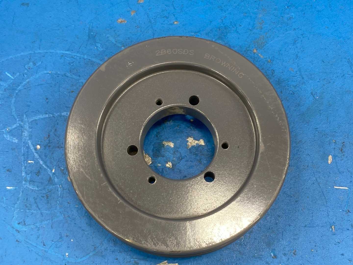 Browning 2B60SDS 2 Groove V-Belt Pulley SDS Bushing 6.35" O. D.  Bushing Required Bore Size 