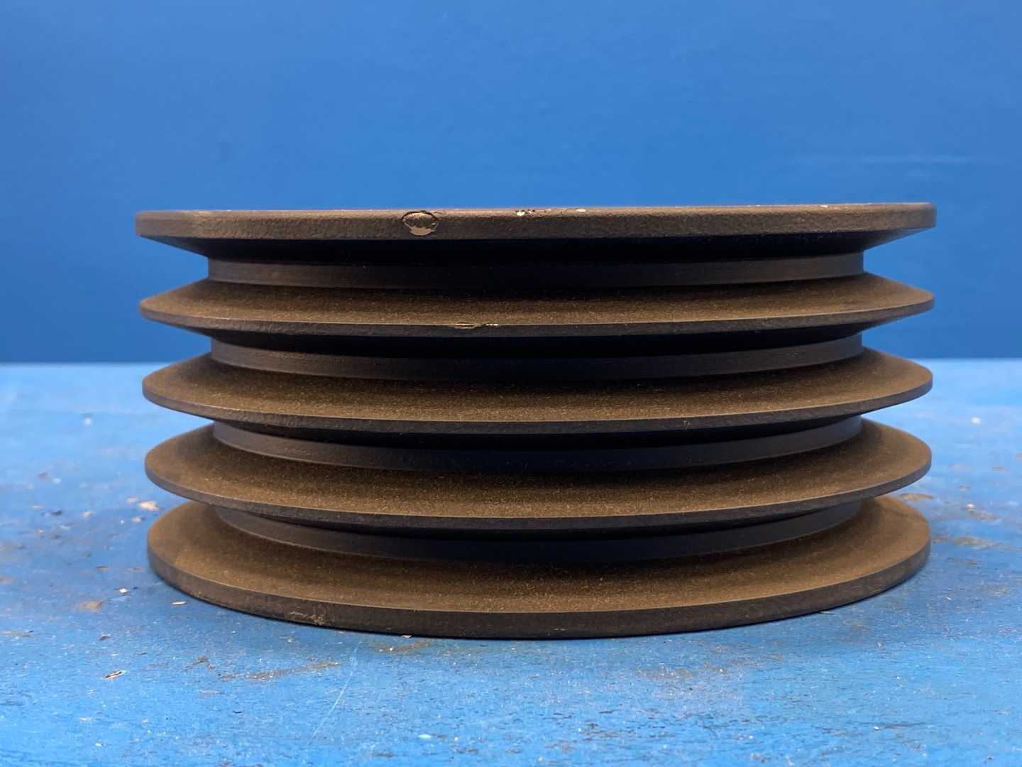 Martin 4 5V 710 SF, 4 Groove V-Belt Pulley Bushing Required 5VX Belt Section, 7.10" O, D.
