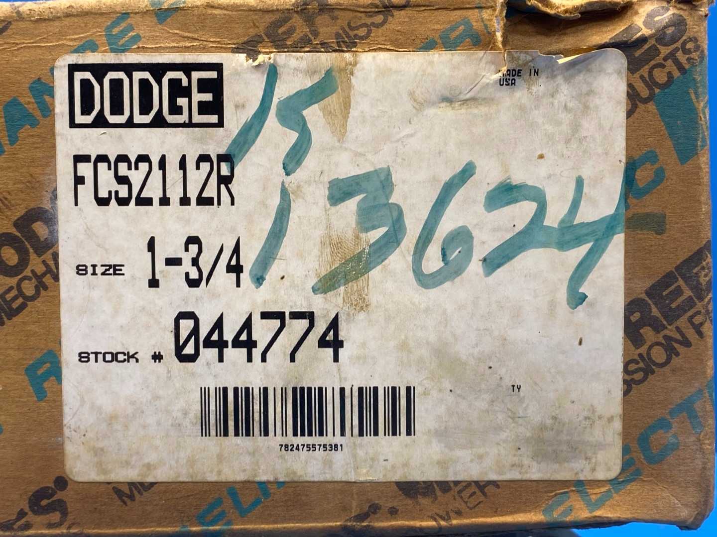 Dodge FC-S2-112R Four-Bolt Piloted Roller Bearing Size 1-3/4 (Stock# 044744)