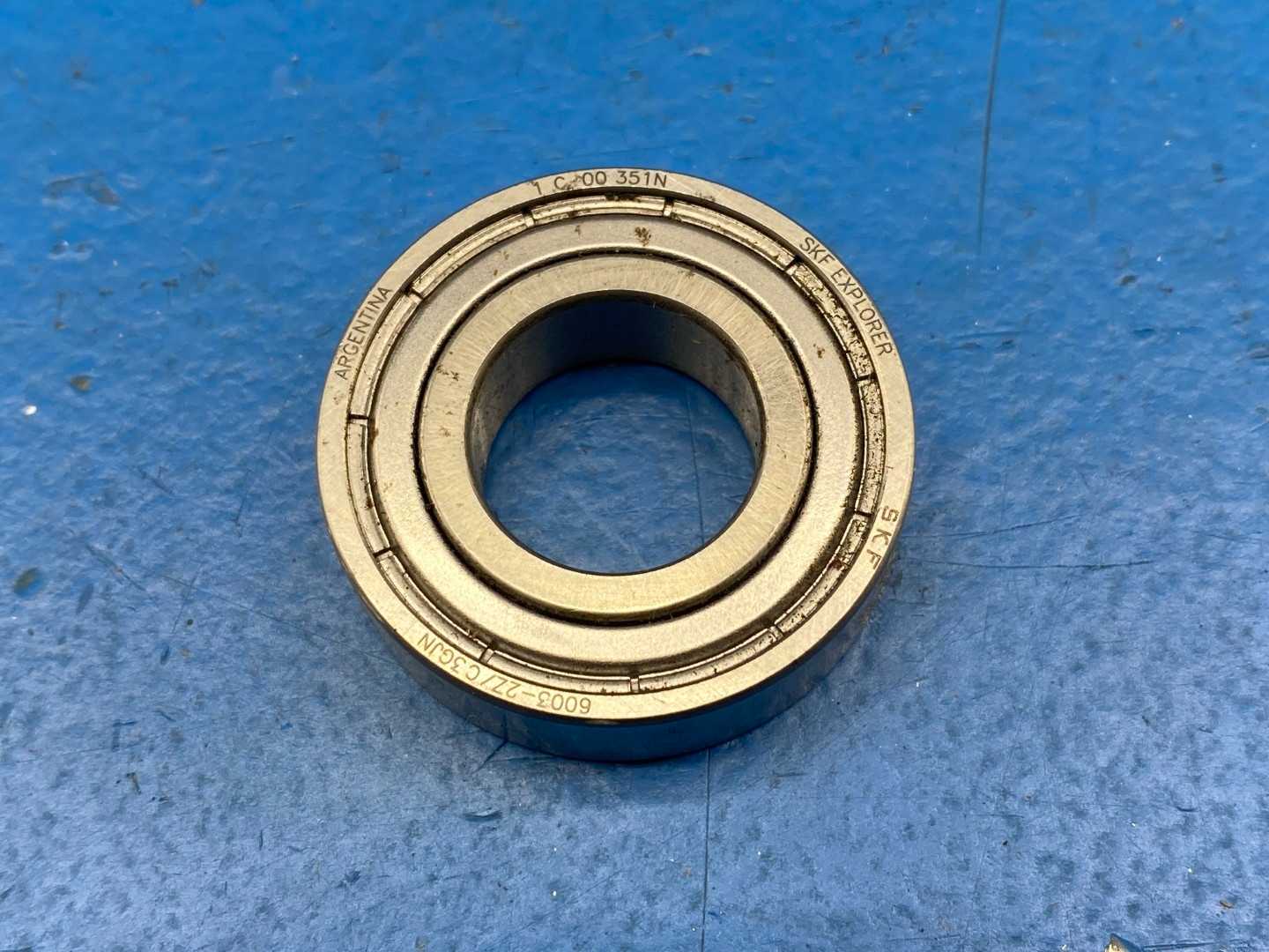 SKF 6003-2Z/C3GJN Single Row Deep Groove Ball Bearing 0.6693"Bore x 1.378" O.D x 0.3937" W