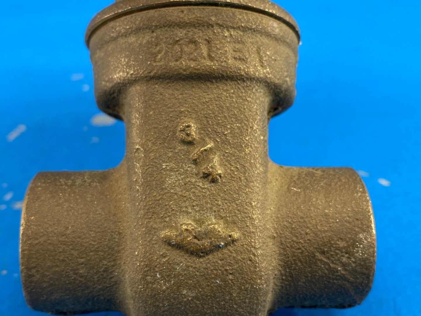 Milwaukee Valve Figure 115, 3/4" Bronze Gate Valve- Sweat End (Solder Connection) 125 S.W.P. 200 W.O.G