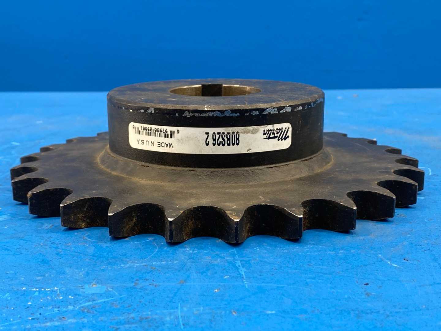 Martin 80BS26 2 Steel Stock Sprocket Bored-To-Size No. 80 1" Pitch 26 Teeth 8.840" Diameter