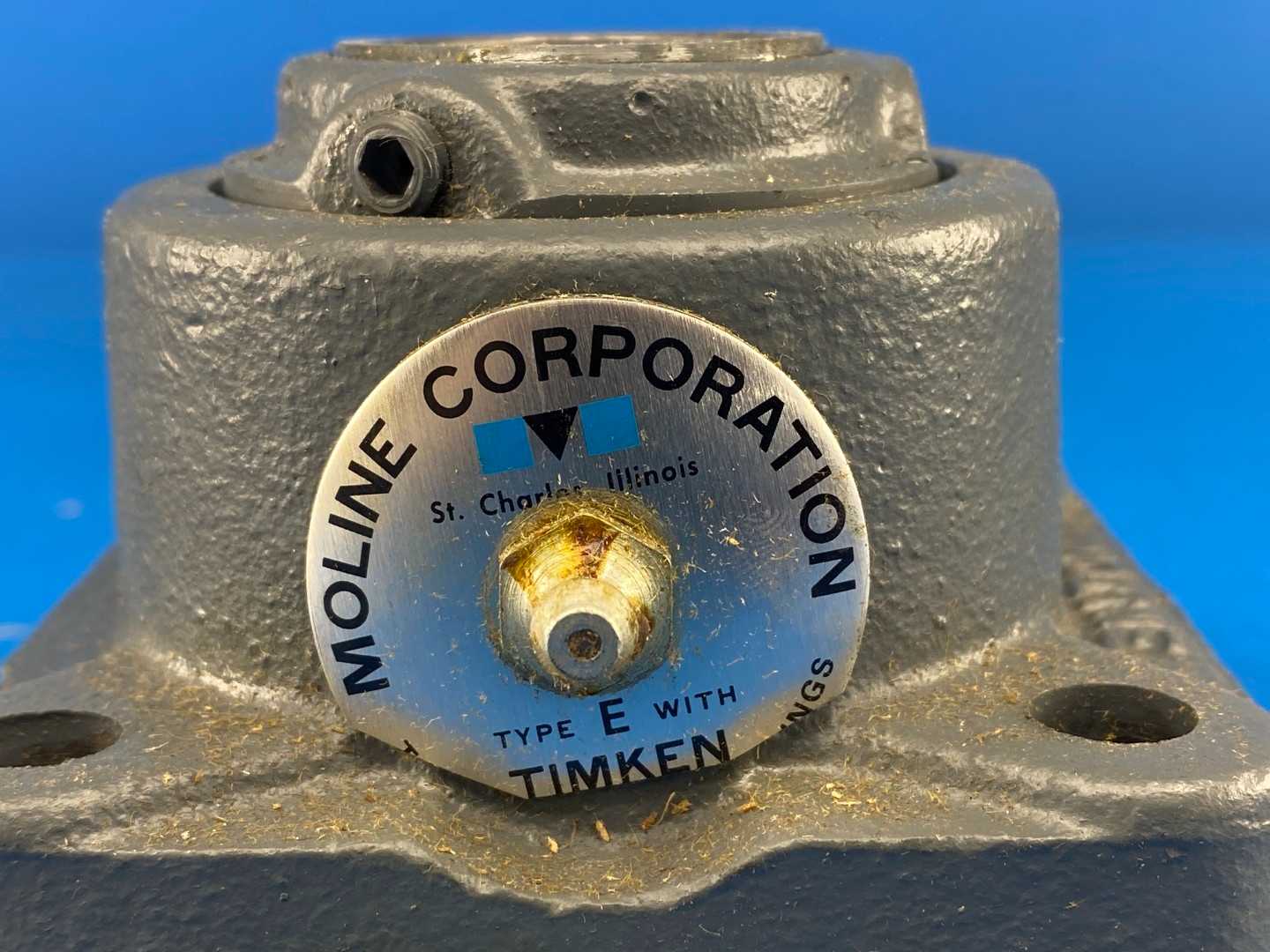 Moline 19311104L Bearing 1 1/4" Type E Tapered Roller Bearing, 4-Bolt Flange, Labyrinth Seal