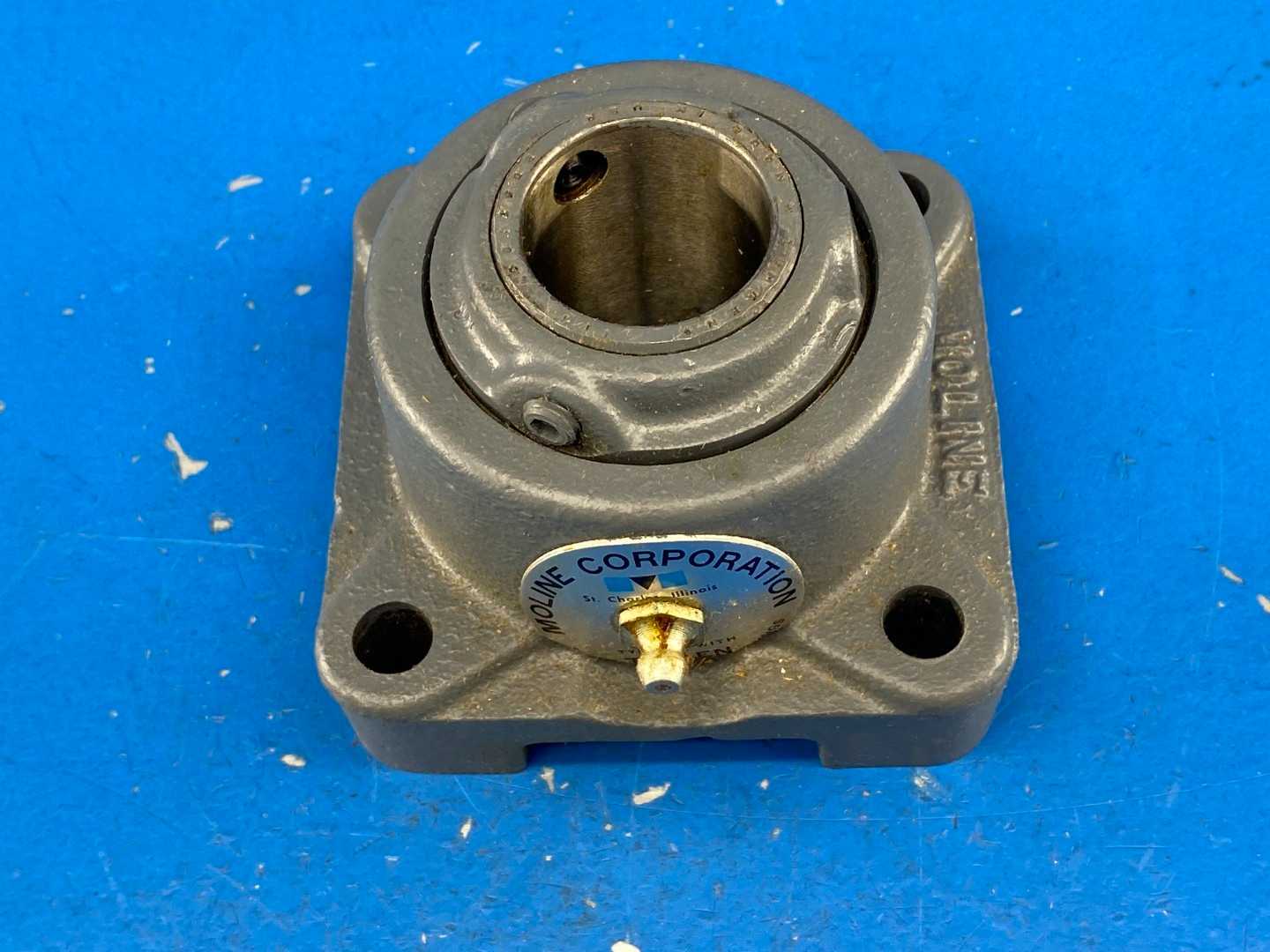 Moline 19311104L Bearing 1 1/4" Type E Tapered Roller Bearing, 4-Bolt Flange, Labyrinth Seal