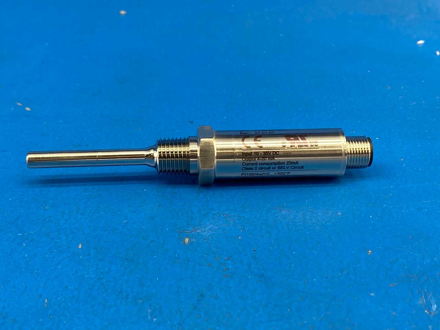 Prosense XTP25N-050-0300F Temperature Transmitter Probe, 4-20mA Output, 10-35V DC