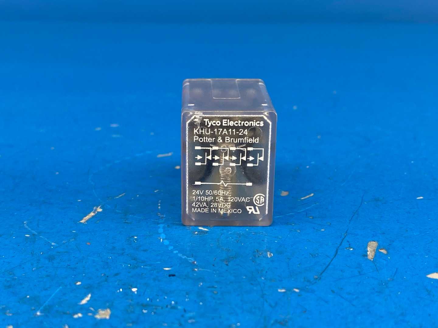 Potter & Brumfield KHU-17A11-24 Relay, 4PDT, 24 VAC coil