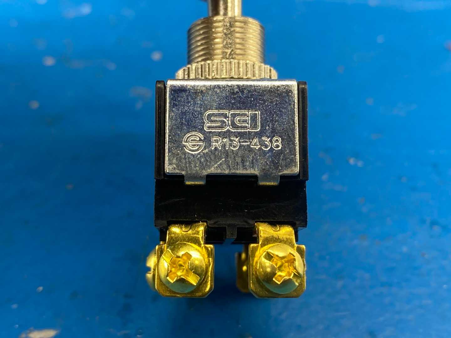 NTE 54-013 Toggle Switch, DPDT, On-Off-On, 15 A @125 VAC (screw terminals)