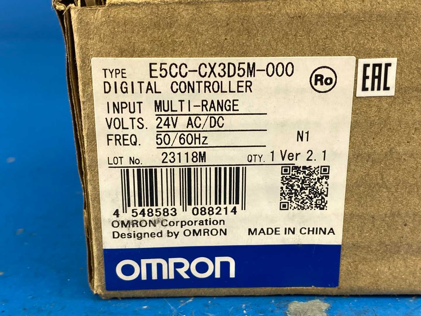 Omron E5CC-CX3D5M-000, Digital Temperature Controller Multi-Range Inputs 24V Version 2.1