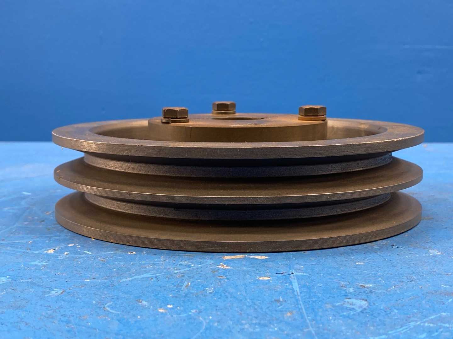 Ametric 2A70 AL V-Belt Sheave – A Section, 2 Grooves, 7.00" Pitch Diameter, QD Bushing w/ Installed Bushing