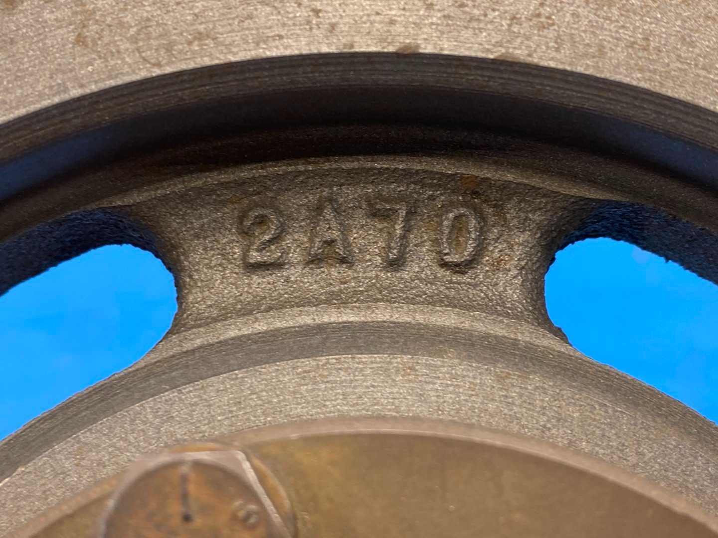 Ametric 2A70 AL V-Belt Sheave – A Section, 2 Grooves, 7.00" Pitch Diameter, QD Bushing w/ Installed Bushing