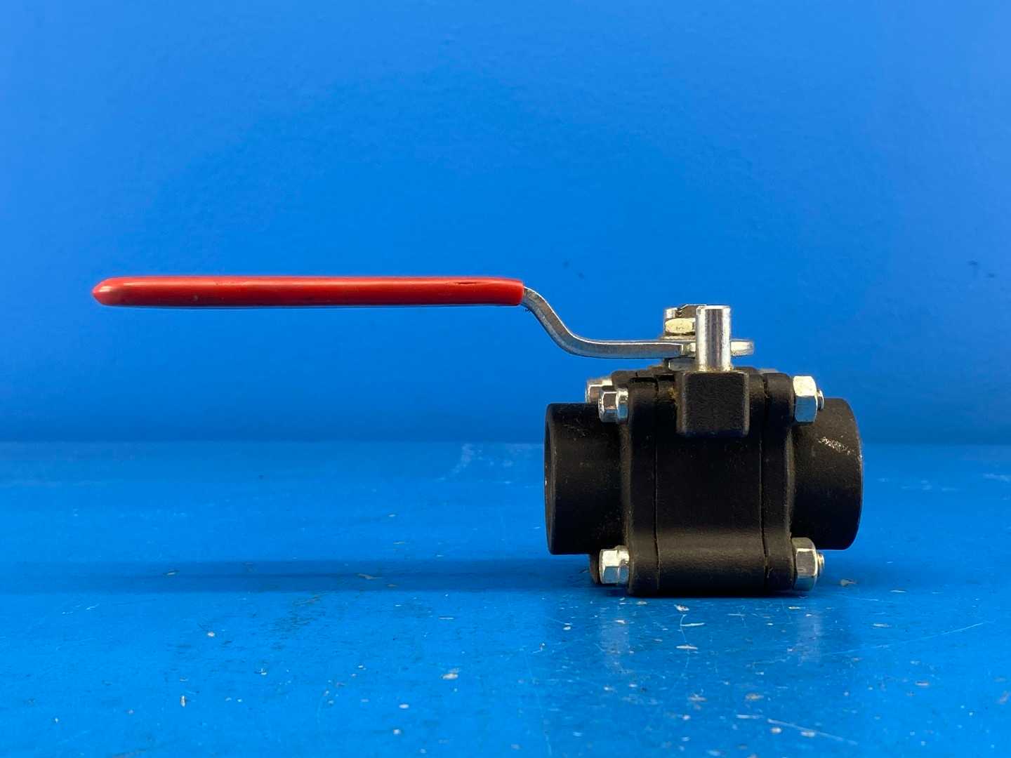 Worcester Controls 3/4 444466TTSE R2, Flowserve Series 44, 3-Piece Ball Valve, Body CS, Trim SS, CWP 1000, Seat TFE
