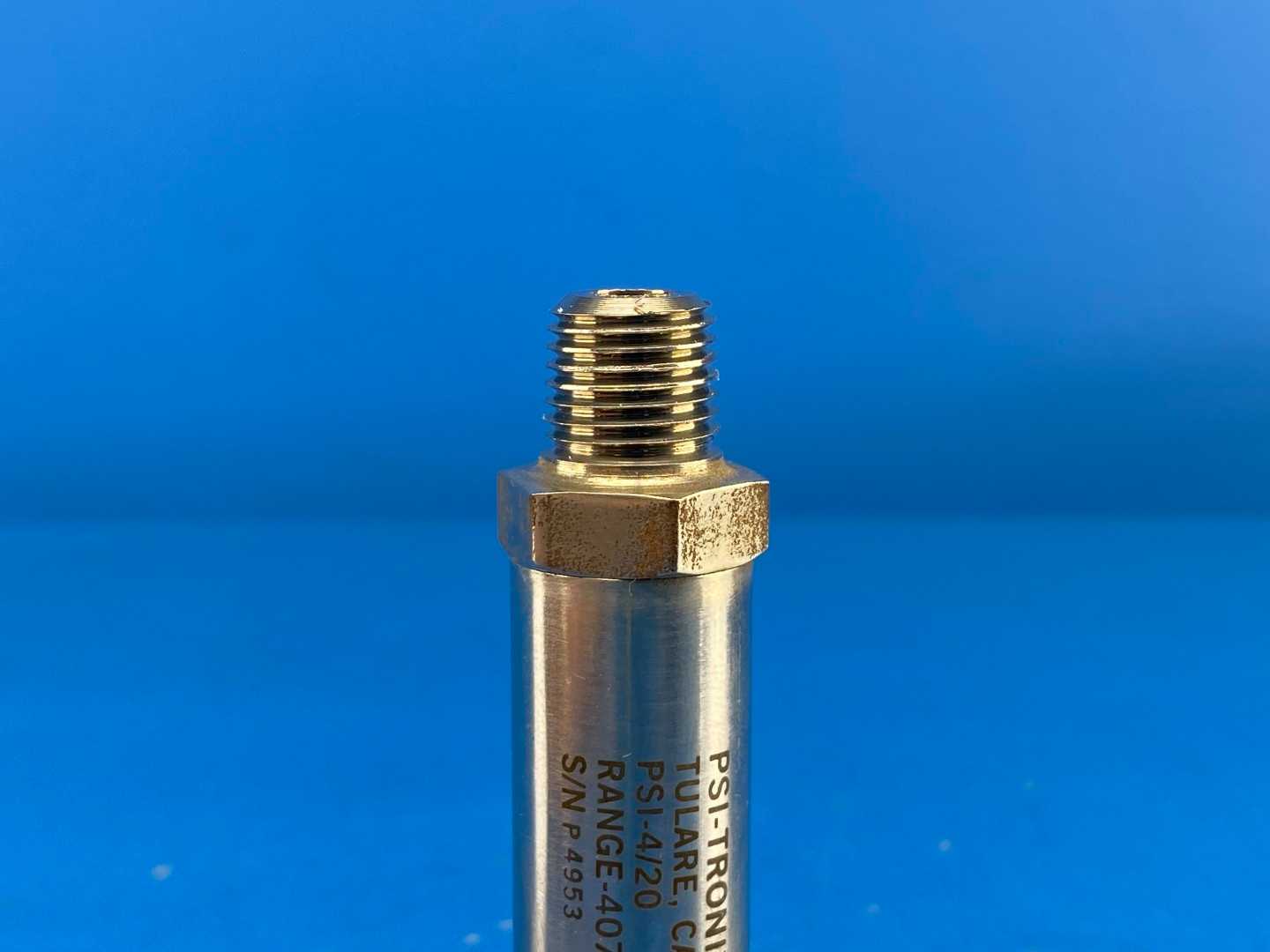 PSI-Tronix PSI-4/20 Vacuum Pressure Transducer 407 inH2O Range 4-20mA Stainless Steel