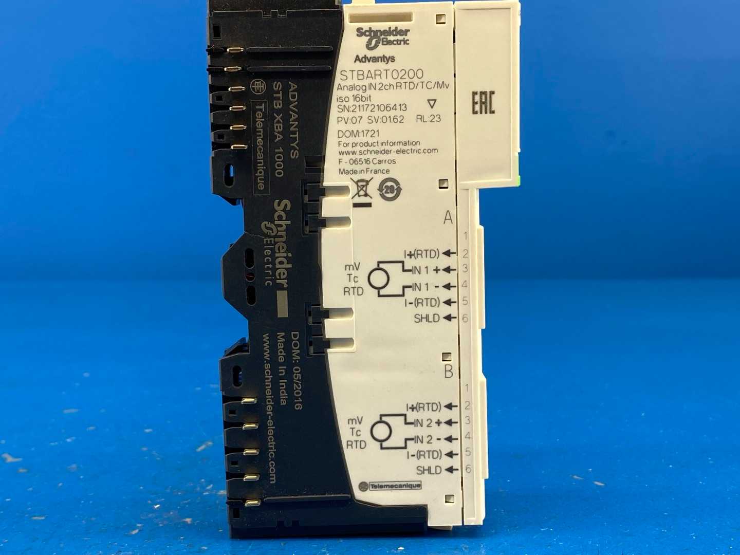 Schneider Electric STBART0200K (394869) Modicon Analog in 2CH RTD/MV KIT CONNS BASE