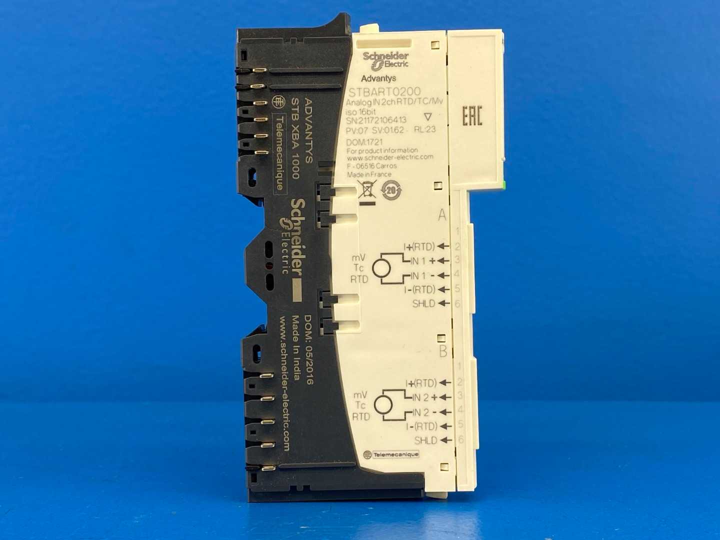 Schneider Electric STBART0200K (394869) Modicon Analog in 2CH RTD/MV KIT CONNS BASE