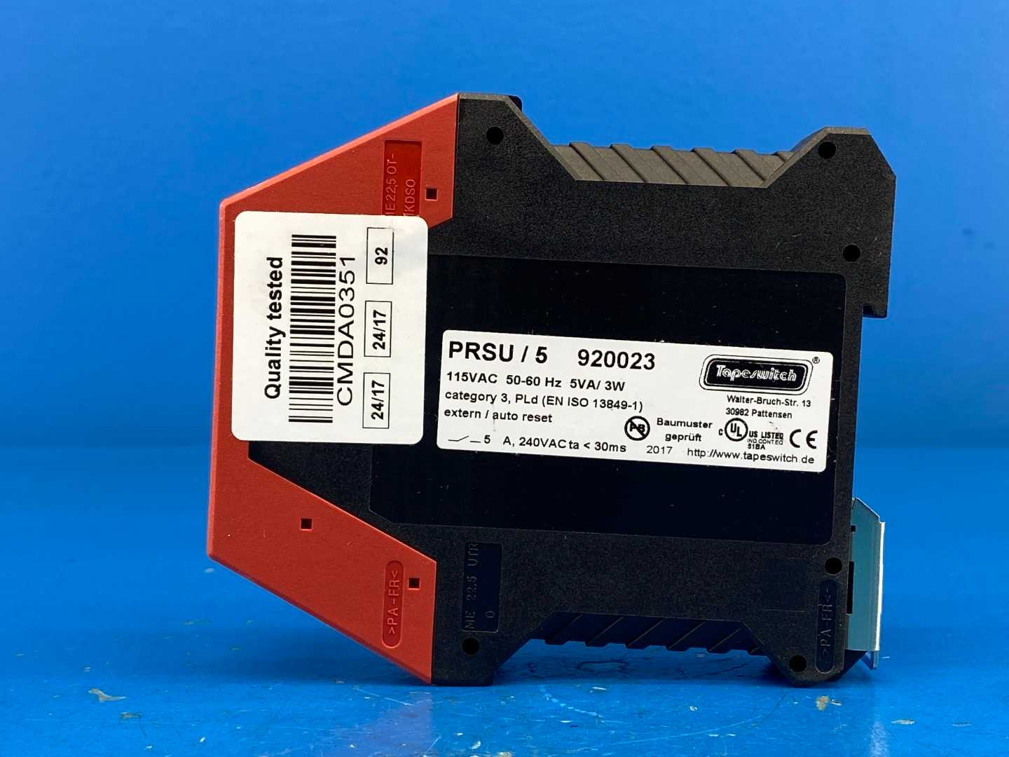 TapeSwitch PRSU / 5 (920023) Safety Interface Module 115VAC, 5 A / 3W